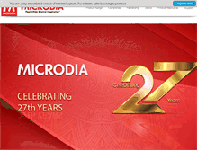 Tablet Screenshot of microdia.com